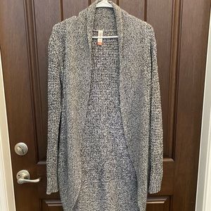 Long Black & White Sweater